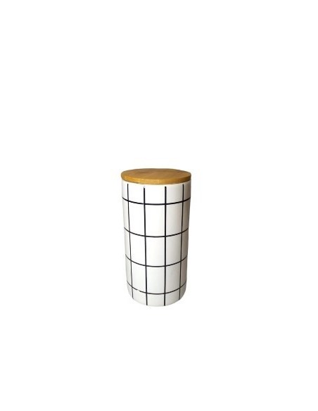 Frasco Porcelana 17cmcuadrille C-tapa Bamboo 300366 Pcu01