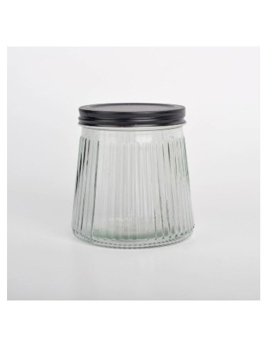 Frasco 600ml Vidrio Red  Raya T-negra C5201n Dec01 -b6-