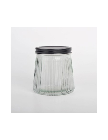 Frasco 600ml Vidrio Red  Raya T-negra C5201n Dec01 -b6-