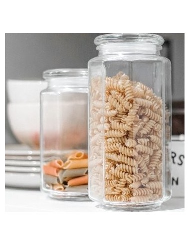 Frasco 27cm Vidrio Octogonal113-18835 Lab02