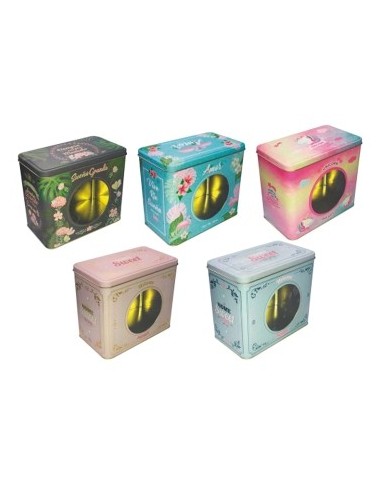 Lata Galletera Rectangular Decorada C- Visor Y Tapa 045la33109- 40906 33110 Dol01 Mar02