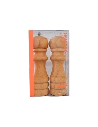 Salero Y Pimentero 15cm Madera En Blister 8998 Bzp01
