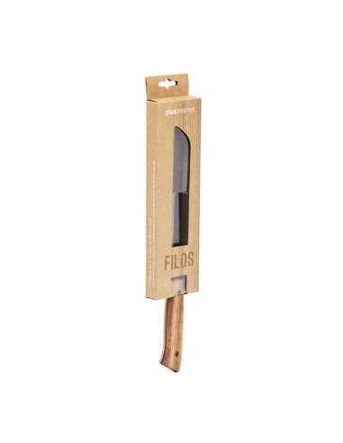 Cuchillo P/pan Mango Madera 34cm En Blister 3413 Bzp01 (b12)