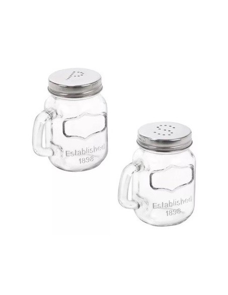 Salero-pimentero Cuad  C-asa Vidrio 957d 4421 Fur01 Bzp01 -b12-