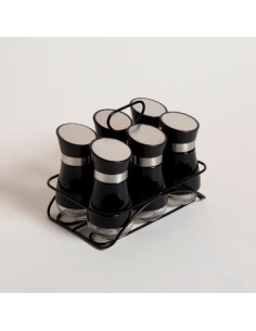 Especiero X6 Vidrio En Rack 0108232 Mish02