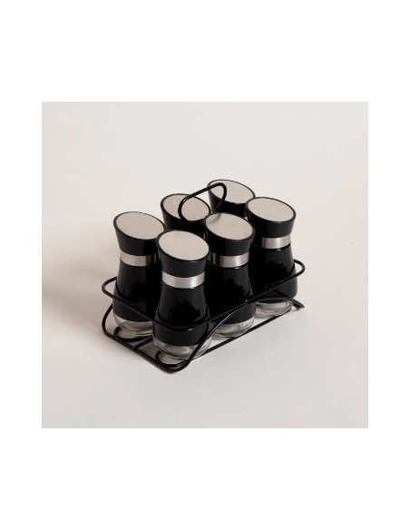 Especiero X6 Vidrio En Rack 0108232 Mish02