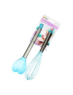 Set X2 Utensilios Silicona C-formas Col  Pastel Fs-5027az Pk01