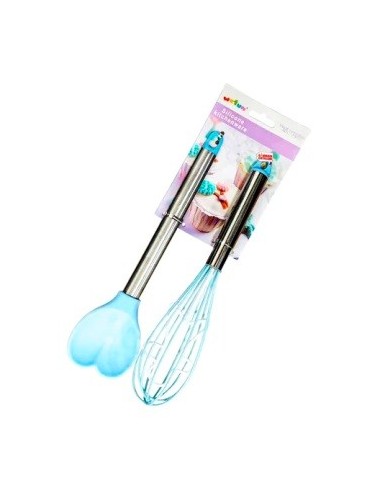Set X2 Utensilios Silicona C-formas Col  Pastel Fs-5027az Pk01