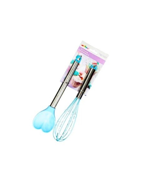 Set X2 Utensilios Silicona C-formas Col  Pastel Fs-5027az Pk01