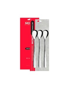 Cuchara X 3 Larga Acero Blister Simonaggio 1841-3 Mat01