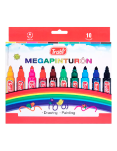 Marcadores X10 Mega Pinturon 5181 Trabi -25-1-