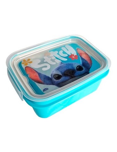 Hermetico 850ml Pu C/tapa Y Trabas Stitch 01stichth21 Bel01