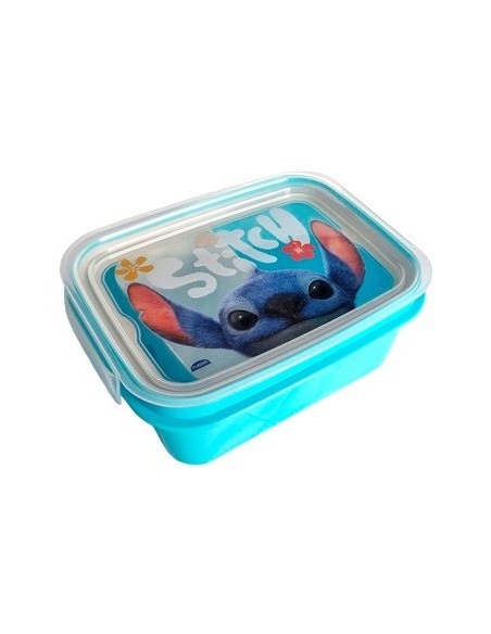 Hermetico 850ml Pu C/tapa Y Trabas Stitch 01stichth21 Bel01