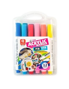 Marcador X 12 Acrilico Surtido Valija 515404 Pen01