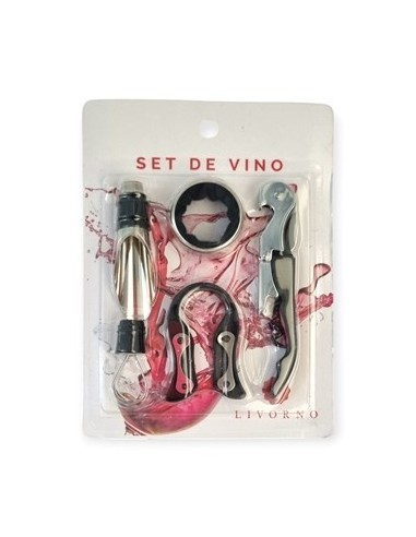 Set De Vino X5 En Blister 200328 Liv01