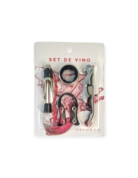 Set De Vino X5 En Blister 200328 Liv01