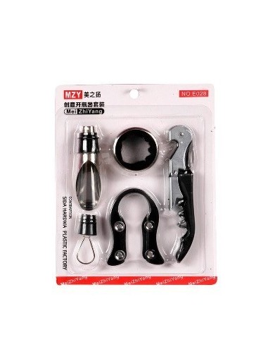 Set De Vino X5 En Blister 104268 Dsa01