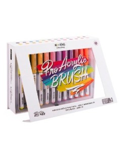 Marcador X 24 Acrilicos Punta Pincel 3032124 Moo01