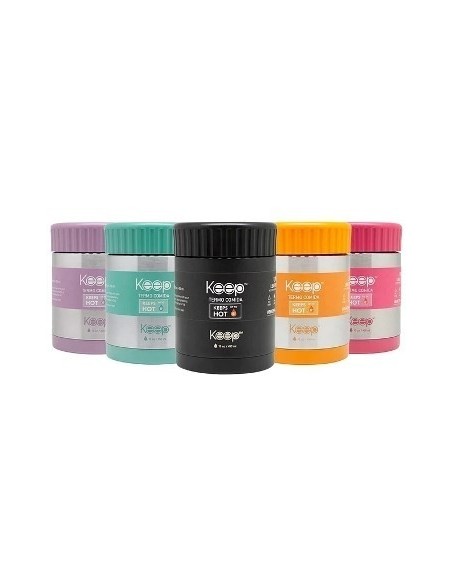 Hermetico 600ml Termico Red  Acero T-color Rosca Keep Gm01