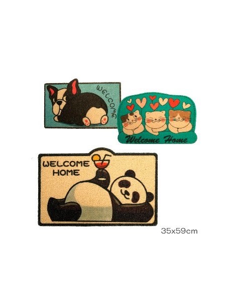 Felpudo Bano 40x60 Pvc Animales Mod  Surt 52963 -52962tar02