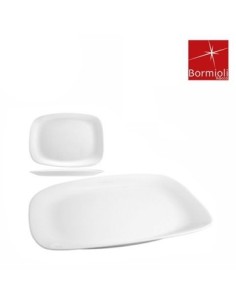 Fuente Rect  18x21 Vidrio Templado C-puntas Redondeadas Bormioli Rocco 431242 Cr02