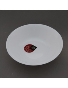 Ensaladera 24cm Vidrio Templado Red-cuad Blanco Nrw90-nfn90t Mta01