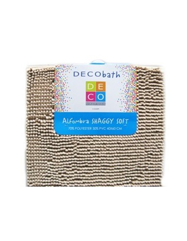 Alfombra Bano 40x60 Shaggy Soft Silk 108588 Bss040-1000-100 Dib01 Dsa01