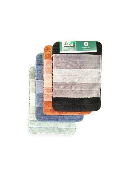Alfombra Bano 40x60 Rayas Base Goma Jm1195 Mta01