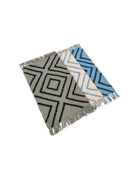 Alfombra 50x80  Algodon Franjas 41958 Ben02