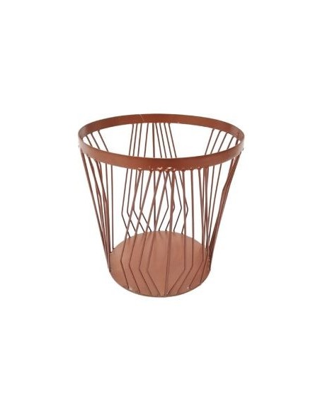 Recipiente Residuos 27cm Metal Col Cobre Cc140 Am01