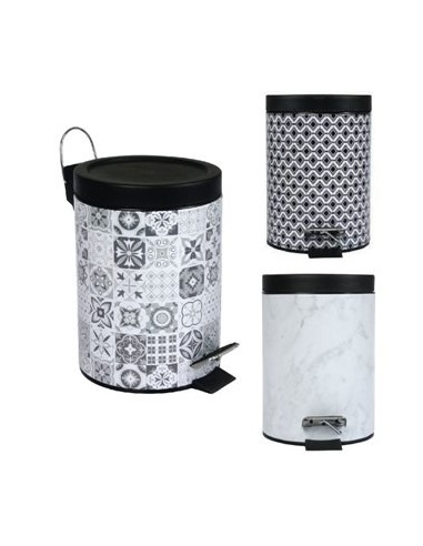 Recipiente Residuos 12lt Acero Inox  Aston Estampado 484-486 Pit02