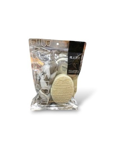 Esponja Para Espalda Trenza Esponja Y Piedra Exfoliante B4916 Dec01