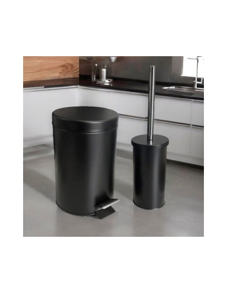 Recipiente Residuos 3lt + Cepillo Bco-ngo 520138 520140 Bar02