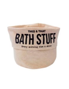 Cesto 15cm Red Tela C-frase Bano-cocina 1709-99-1709-13-1707-33 Vh01 -b12-