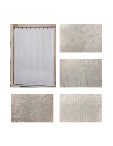 Cortina Bano Jacquard C-ganchos 300 Alf01 -m-