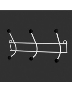 Perchero X6 Expoxi Negro P-pared 8706 Luv01 -b12-