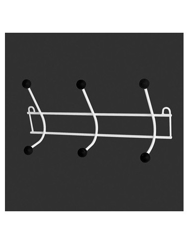 Perchero X6 Expoxi Negro P-pared 8706 Luv01 -b12-