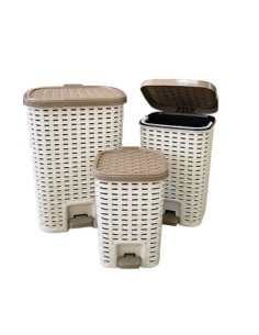 Recipiente Residuos 12lt Plast  Trama Pedal 57913632 Cr02