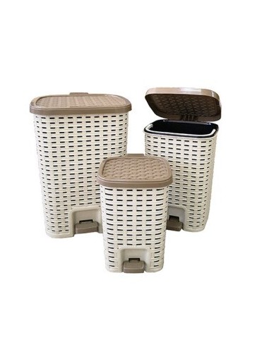 Recipiente Residuos 3lt Plast  Trama Pedal 57913632 Cr02