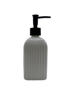 Dispenser Jabon Liq Bco Acanalado C-tapa Negra Jc-400 Cds