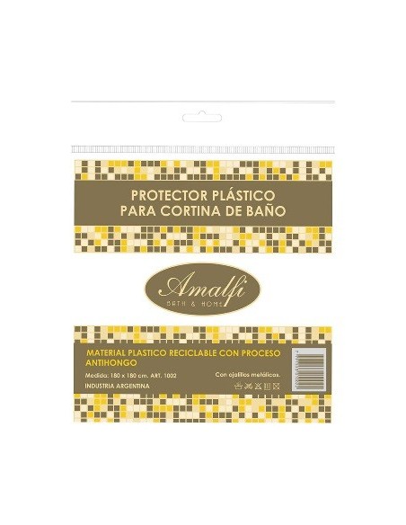 Protector De Cortina Bano 180x180cm Bco Satinado 1002 519521 Alf01