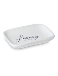 Jabonera Ceramica Rect. Blanca Luxury Jab0073 Moo10