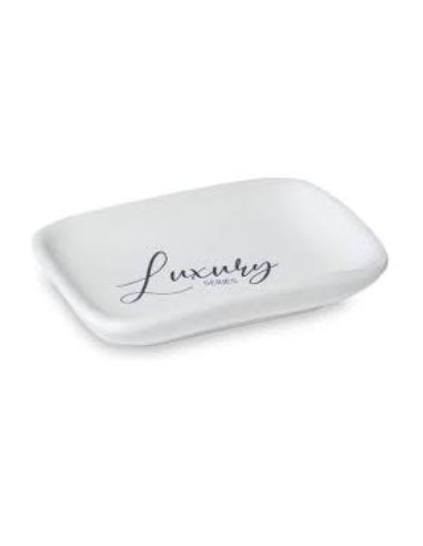 Jabonera Ceramica Rect. Blanca Luxury Jab0073 Moo10