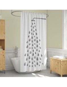 Cortina Bano Algodon Estampada 1 80mts 6400-99 Vh01