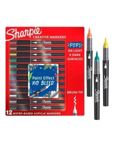 Marcador X 12 Acrylic Creativo Sharpie 2201070 New02