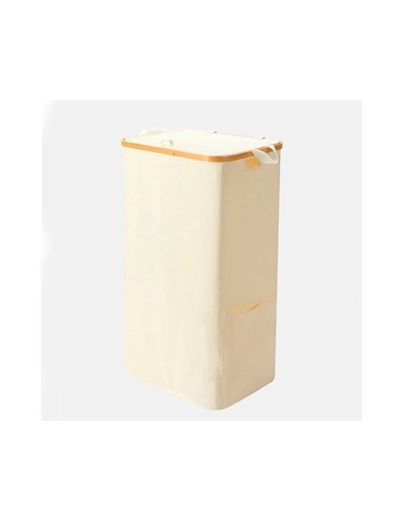 Cesto P/ropa Tela Madera Ee50856 Sf01