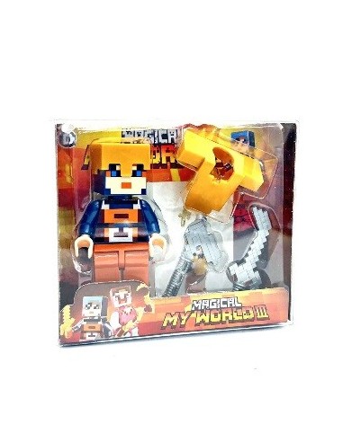 Muneco 10cm Pixelado Guerra Fd40041-fd40042 Fs01