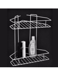 Esquinero Plast. 2 Estantes Bco-negro 4100-8006 Luv01 Solplast 106 (b10/1)