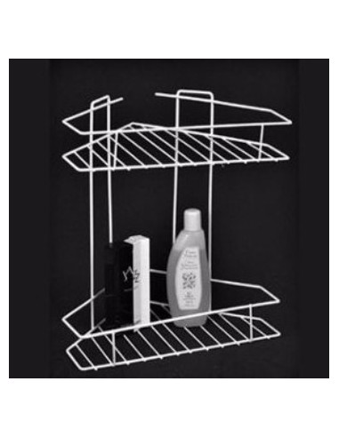 Esquinero Plast. 2 Estantes Bco-negro 4100-8006 Luv01 Solplast 106 (b10/1)