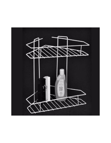 Esquinero Plast. 2 Estantes Bco-negro 4100-8006 Luv01 Solplast 106 (b10/1)